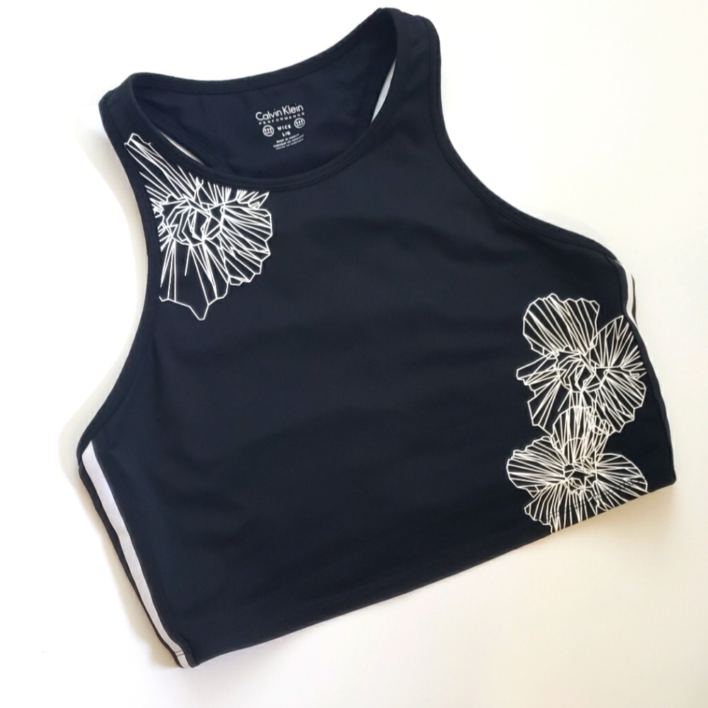 Calvin Klein Performance midriff athletic top
